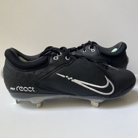 Nike Hyperdiamond CZ5917-010 Black Softball Metal Cleats Women's